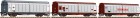 37556 Roco Set of 3 different slide-wall wagons